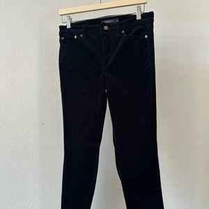 Ralph Laure Black Corduroy Skinny Jeans